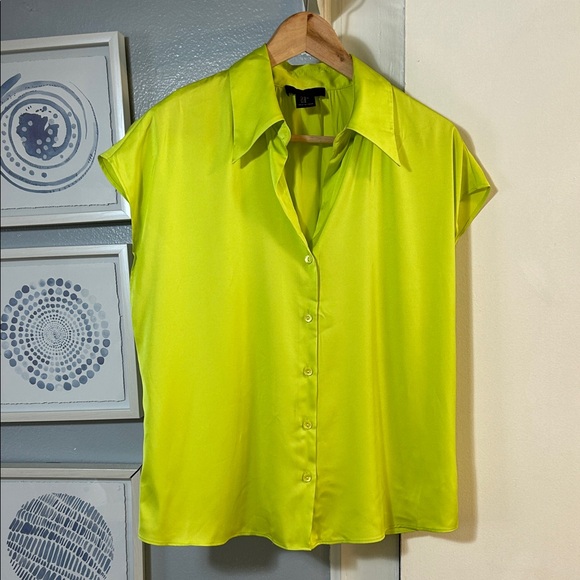 Rachel Roy Women’s Lime Green Top Size M - Picture 1 of 5